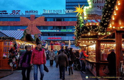 The Kaiser-Wilhelm Memorial Church Christmas Market at night